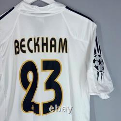 Real Madrid 2004 2005 Home Football Shirt Soccer Jersey Adidas 367842 23 Beckham