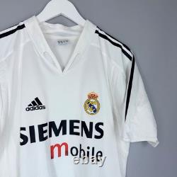 Real Madrid 2004 2005 Home Football Shirt Soccer Jersey Adidas 367842 #5 Zidane