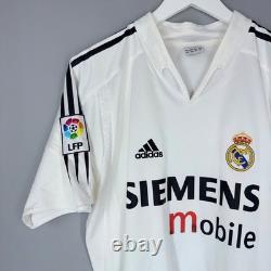 Real Madrid 2004 2005 Home Football Shirt Soccer Jersey Adidas 367842 #5 Zidane