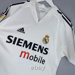 Real Madrid 2004 2005 Home Football Shirt Soccer Jersey Adidas 367842 #5 Zidane