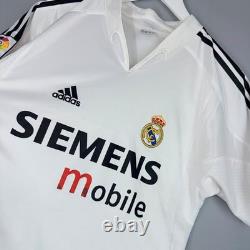Real Madrid 2004 2005 Home Football Shirt Soccer Jersey Adidas 367842 #5 Zidane