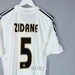 Real Madrid 2004 2005 Home Football Shirt Soccer Jersey Adidas 367842 #5 Zidane