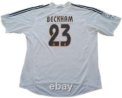 Real Madrid 2004 2005 Home football Adidas shirt #23 Beckham Size 2XL