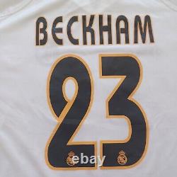 Real Madrid 2004 2005 Home football Adidas shirt #23 Beckham Size 2XL