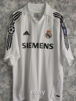 Real Madrid 2005/2006 Champions League #9 Ronaldo jersey adidas white XL