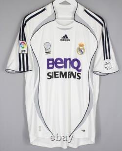 Real Madrid 2006/2007 Home Football Shirt Adidas Soccer Jersey #23 Beckham