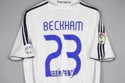 Real Madrid 2006/2007 Home Football Shirt Adidas Soccer Jersey #23 Beckham