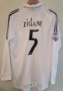 Real Madrid 2006 Zidane #5 long sleeve jersey