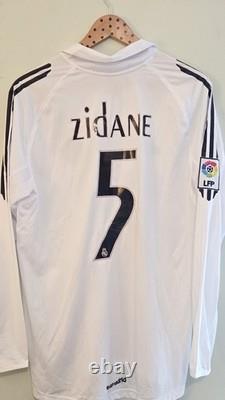 Real Madrid 2006 Zidane #5 long sleeve jersey