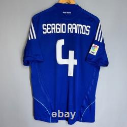 Real Madrid 2008 2009 Away Football Shirt Soccer Jersey Adidas #4 Sergio Ramos