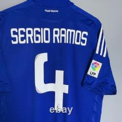 Real Madrid 2008 2009 Away Football Shirt Soccer Jersey Adidas #4 Sergio Ramos