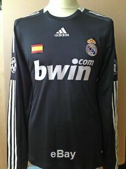 Real Madrid 2008 2009 van Nistelrooy match worn CL shirt jersey camiseta