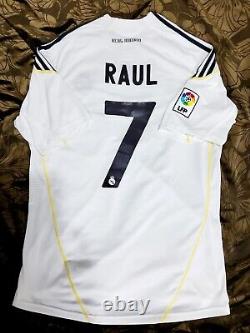 Real Madrid 2009/10 Raul Jersey #7 Adidas Home Raúl Gonzalez Large Shirt Size L