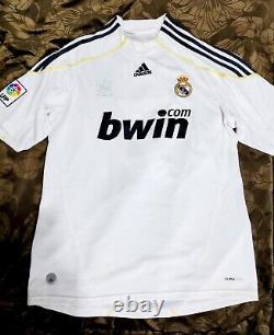 Real Madrid 2009/10 Raul Jersey #7 Adidas Home Raúl Gonzalez Large Shirt Size L