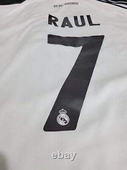 Real Madrid 2009/10 Raul Jersey #7 Adidas Home Raúl Gonzalez Large Shirt Size L