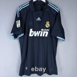Real Madrid 2009 2010 Away Adidas Football Soccer Shirt Jersey Men #9 Ronaldo