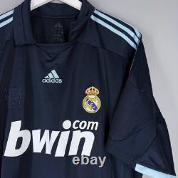 Real Madrid 2009 2010 Away Adidas Football Soccer Shirt Jersey Men #9 Ronaldo