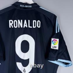 Real Madrid 2009 2010 Away Adidas Football Soccer Shirt Jersey Men #9 Ronaldo