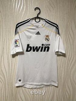 Real Madrid 2009 2010 Home Adidas Football Soccer Shirt Jersey Camiseta #9 Ronal