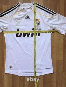 Real Madrid 2009 2010 Home Adidas Football Soccer Shirt Jersey Camiseta #9 Ronal