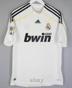 Real Madrid 2009 2010 Home Adidas Football Soccer Shirt Jersey Men #9 Ronaldo