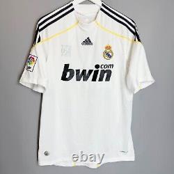 Real Madrid 2009 2010 Home Adidas Football Soccer Shirt Jersey Men #9 Ronaldo