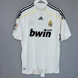 Real Madrid 2009 2010 Home Adidas Football Soccer Shirt Jersey Men #9 Ronaldo