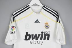 Real Madrid 2009 2010 Home Adidas Football Soccer Shirt Jersey Men #9 Ronaldo