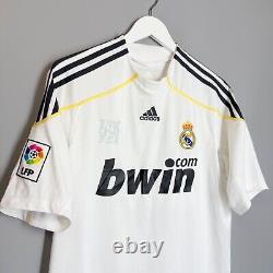 Real Madrid 2009 2010 Home Adidas Football Soccer Shirt Jersey Men #9 Ronaldo