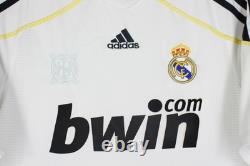 Real Madrid 2009 2010 Home Adidas Football Soccer Shirt Jersey Men #9 Ronaldo