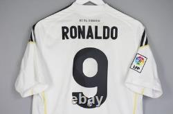 Real Madrid 2009 2010 Home Adidas Football Soccer Shirt Jersey Men #9 Ronaldo