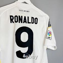 Real Madrid 2009 2010 Home Adidas Football Soccer Shirt Jersey Men #9 Ronaldo