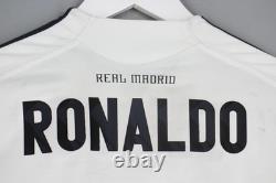 Real Madrid 2009 2010 Home Adidas Football Soccer Shirt Jersey Men #9 Ronaldo
