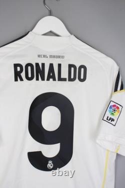 Real Madrid 2009 2010 Home Adidas Football Soccer Shirt Jersey Men #9 Ronaldo