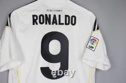 Real Madrid 2009 2010 Home Adidas Football Soccer Shirt Jersey Men #9 Ronaldo