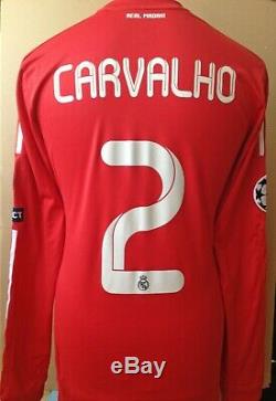 Real Madrid 2011 2012 Champions League Carvalho Match Shirt Jersey Camiseta