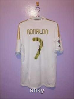 Real Madrid 2011/2012 Home Football Shirt Jersey #7 Ronaldo Camiseta Gold Cr7