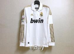 Real Madrid 2011-2012 Home LS Long Sleeve Jersey Shirt Ronaldo Official Rare