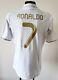 Real Madrid 2011 2012 Home football Adidas shirt #7 Ronaldo size Large Adult
