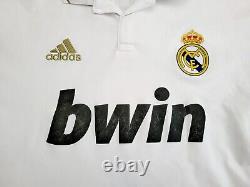 Real Madrid 2011 2012 Home football Adidas shirt #7 Ronaldo size Large Adult