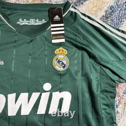Real Madrid 2012-13 Third Jersey Green Bwin Adidas Mens Size L Champions League