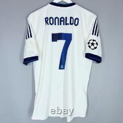 Real Madrid 2012 2013 Home Football Shirt Jersey #7 Ronaldo Camiseta Adidas L