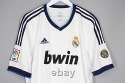 Real Madrid 2012 2013 Home Football Shirt Jersey #7 Ronaldo Camiseta Adidas L