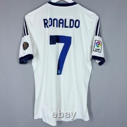 Real Madrid 2012 2013 Home Football Shirt Jersey #7 Ronaldo Camiseta Adidas M