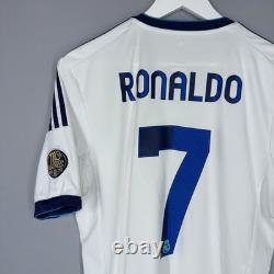 Real Madrid 2012 2013 Home Football Shirt Jersey #7 Ronaldo Camiseta Adidas M