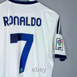 Real Madrid 2012 2013 Home Football Shirt Jersey #7 Ronaldo Camiseta Adidas M