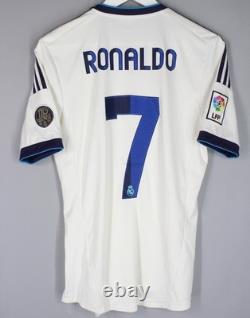 Real Madrid 2012 2013 Home Football Shirt Jersey #7 Ronaldo Camiseta Adidas S