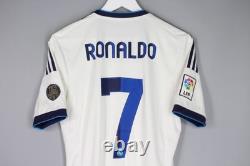 Real Madrid 2012 2013 Home Football Shirt Jersey #7 Ronaldo Camiseta Adidas S