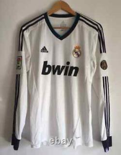 Real Madrid 2012/2013 Home Football Shirt Jersey Camiseta Size M Long Sleeve