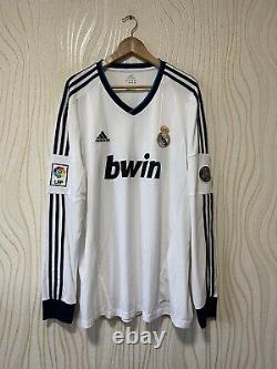 Real Madrid 2012 2013 Home Football Shirt Soccer Jersey Long Sleeve Adidas W4176